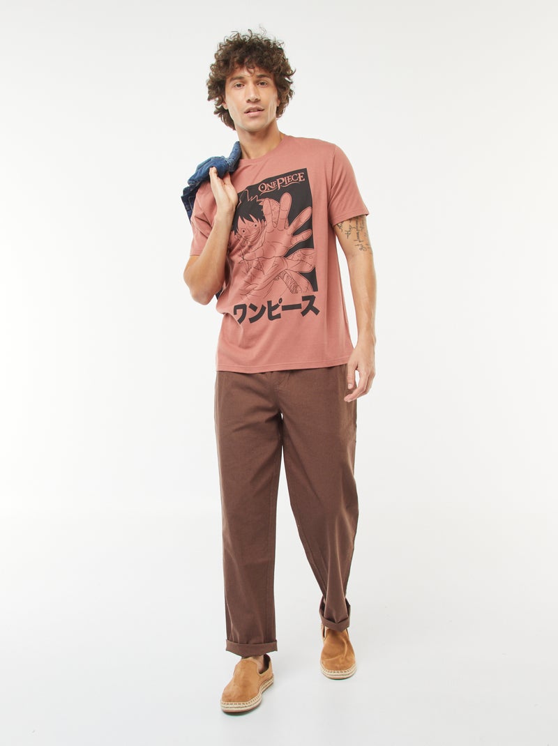 T-shirt 'One Piece' a maniche corte ROSA - Kiabi