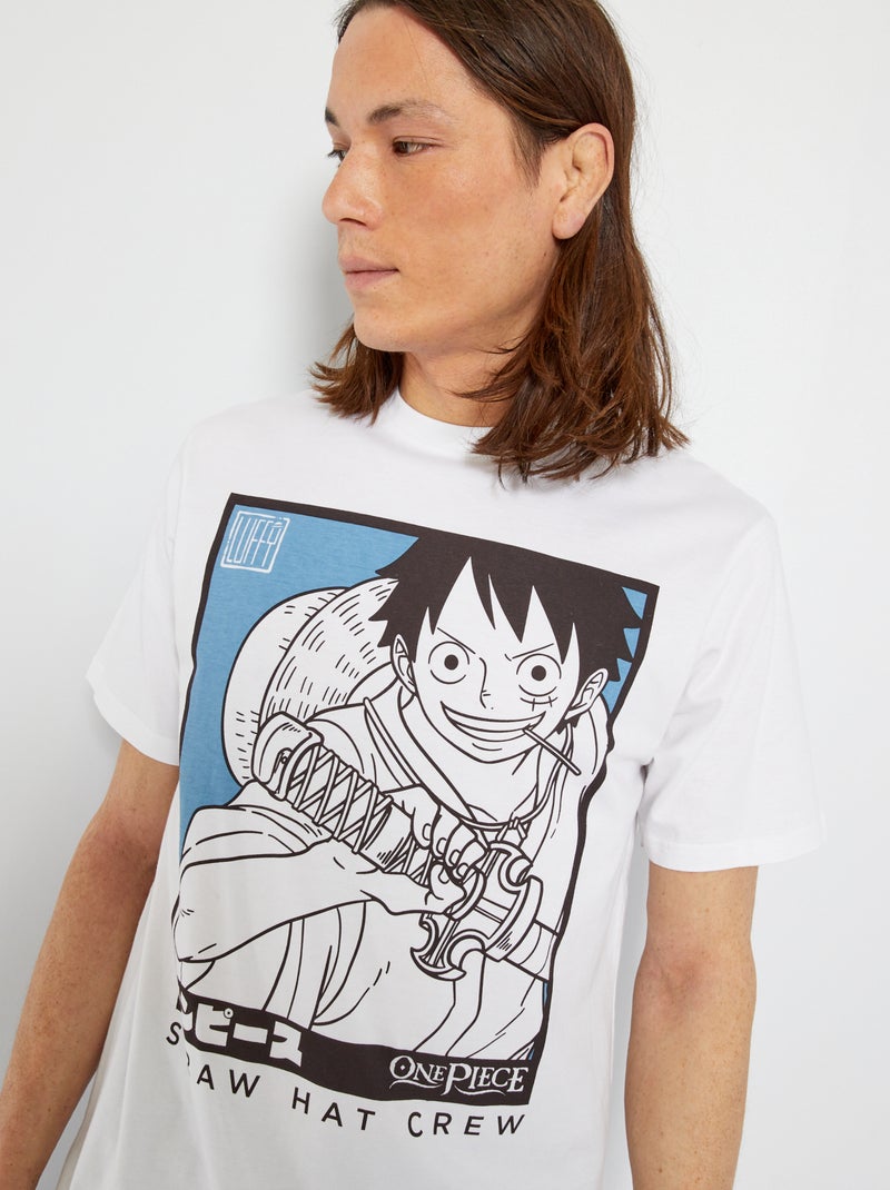 T-shirt 'One Piece' bianco - Kiabi