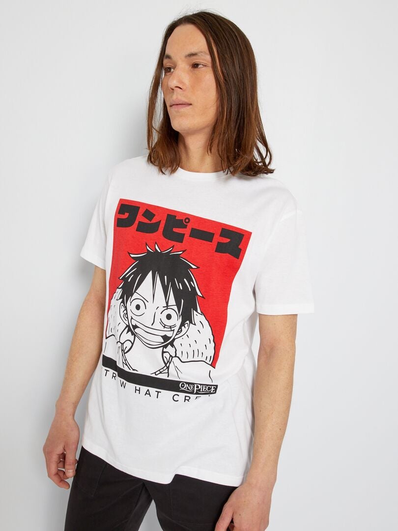 T-shirt 'One Piece' bianco - Kiabi