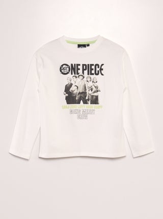 T-shirt One Piece con scollo tondo