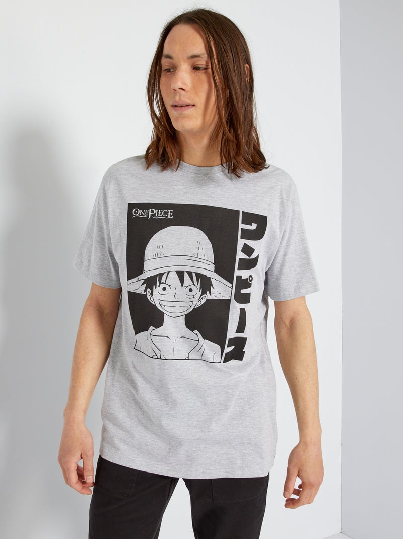 T-shirt 'One Piece' grigio - Kiabi