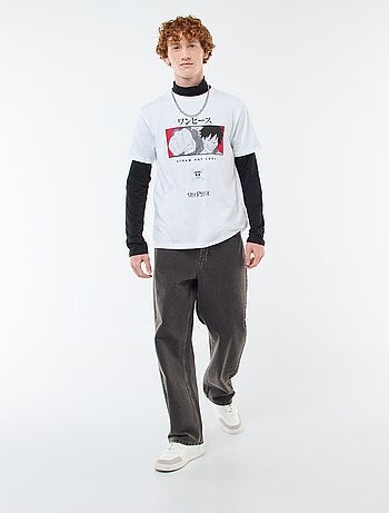 T-shirt 'One piece' in cotone