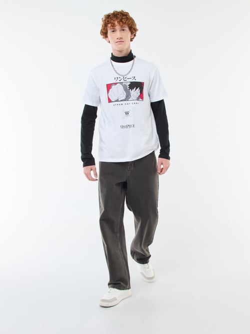 T-shirt 'One piece' in cotone - Kiabi