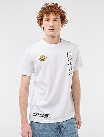 T-shirt 'One piece' in cotone tinta unita