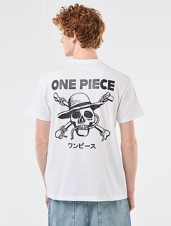 T-shirt 'One piece' in cotone tinta unita
