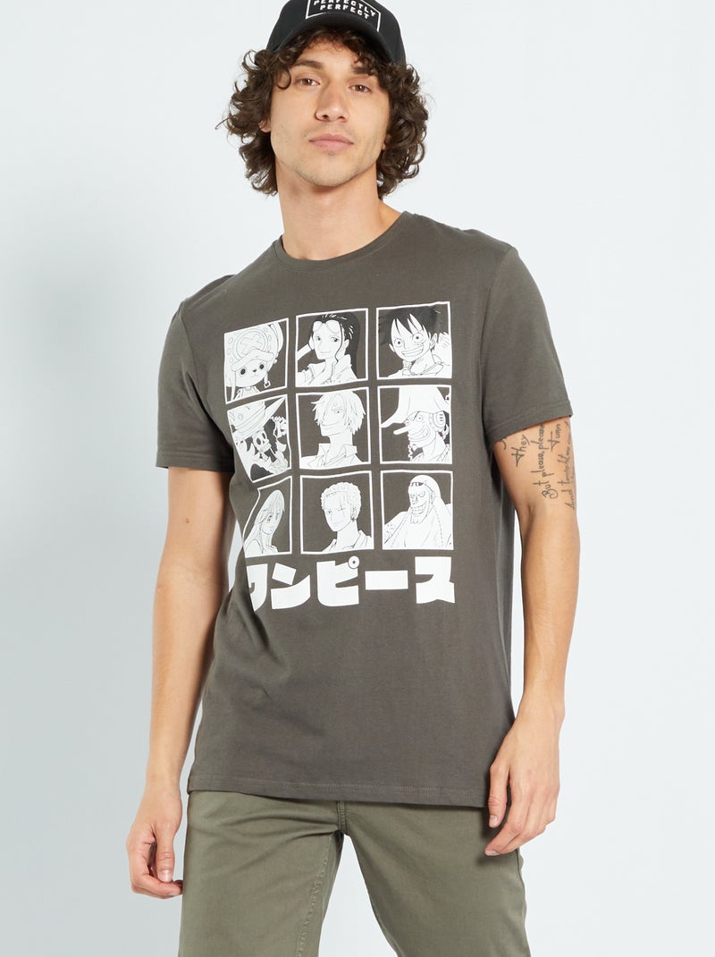 T-shirt 'One Piece' in jersey KAKI - Kiabi