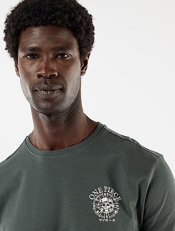 T-shirt "One Piece" stampata fronte/retro