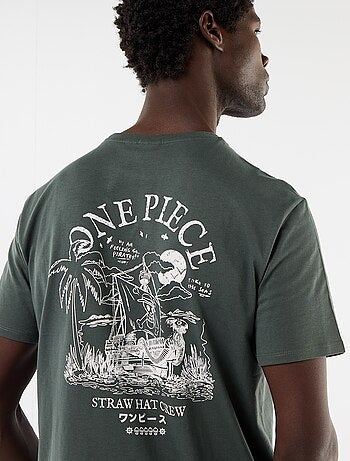 T-shirt "One Piece" stampata fronte/retro