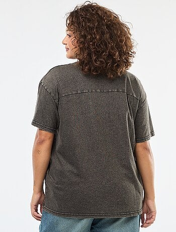 T-shirt 'Only Carmakoma' stampato a maniche corte