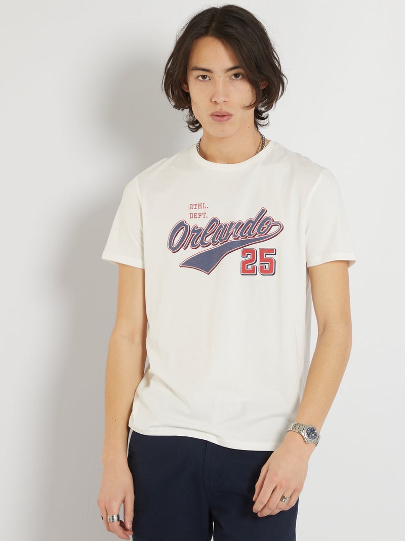 T-shirt 'Orlando' BIANCO - Kiabi