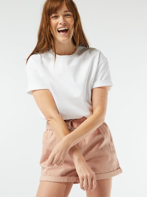 T-shirt oversize a girocollo - Kiabi