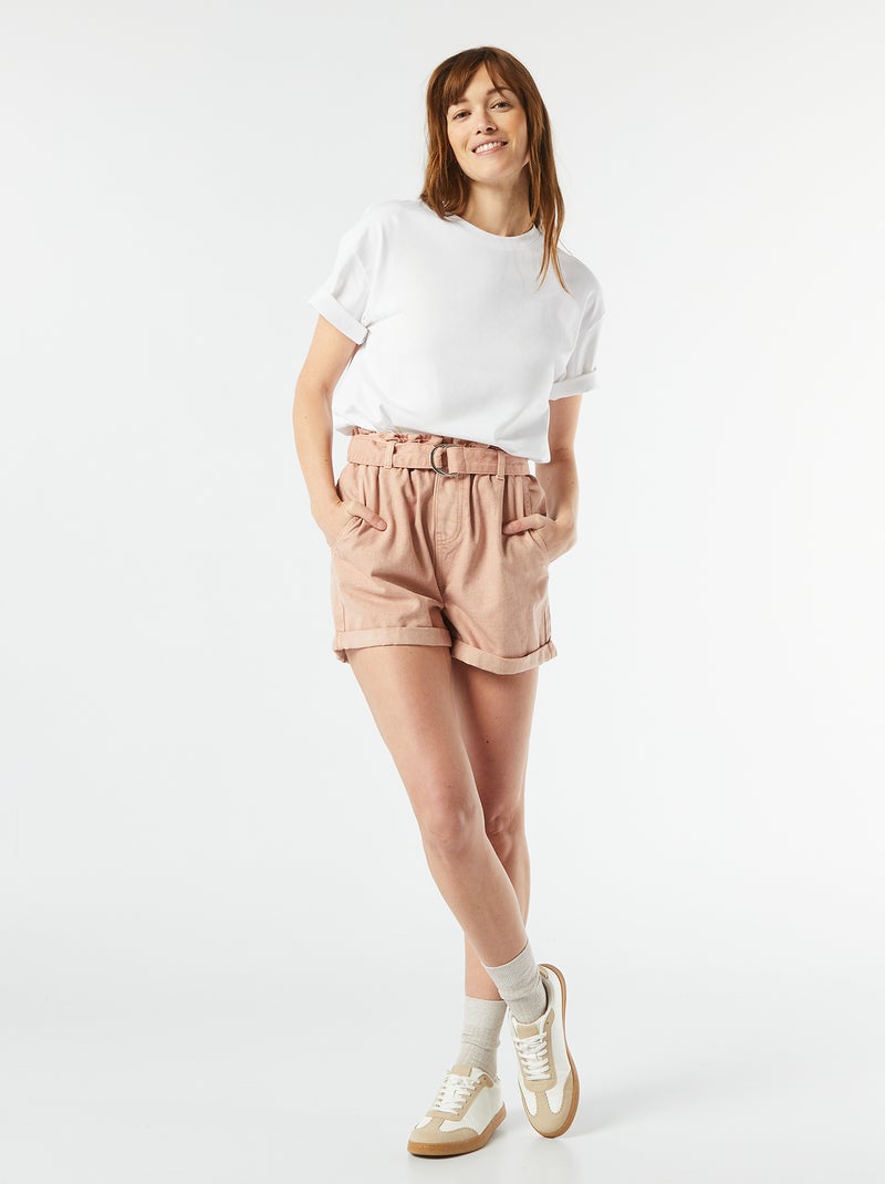 T-shirt oversize a girocollo bianco - Kiabi
