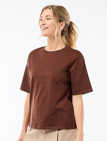 T-shirt oversize a girocollo