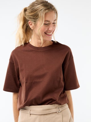 T-shirt oversize a girocollo