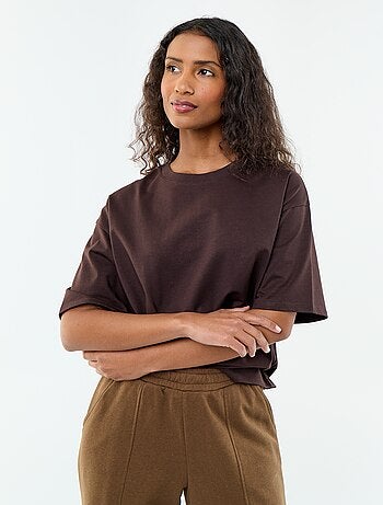 T-shirt oversize a girocollo