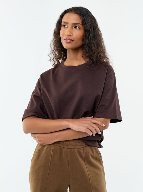 T-shirt oversize a girocollo - Kiabi T-shirt oversize a girocollo - Kiabi