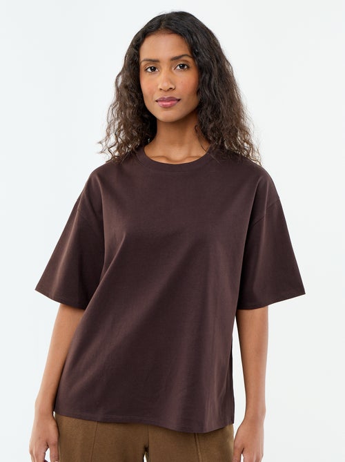 T-shirt oversize a girocollo - Kiabi T-shirt oversize a girocollo - Kiabi