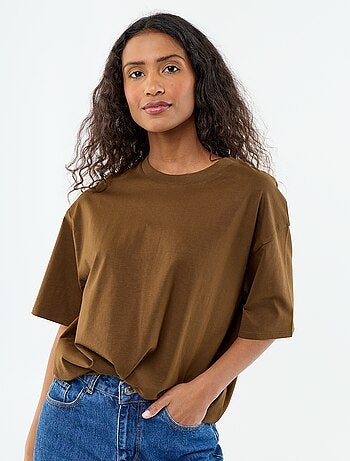 T-shirt oversize a girocollo