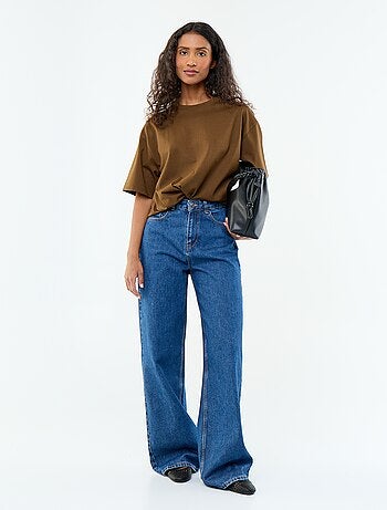 T-shirt oversize a girocollo