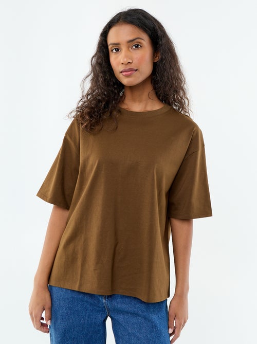 T-shirt oversize a girocollo - Kiabi