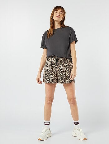 T-shirt oversize con scollo rotondo