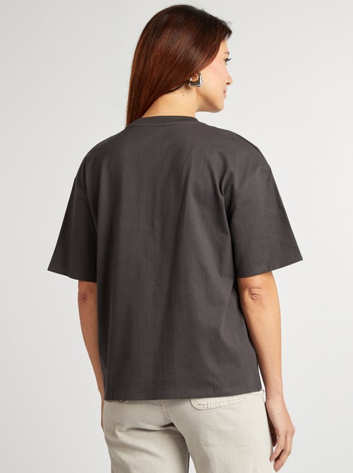 T-shirt oversize a girocollo - Kiabi
