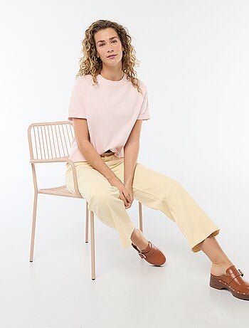 T-shirt oversize a girocollo