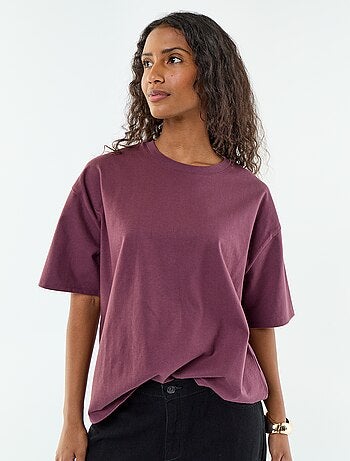 T-shirt oversize a girocollo
