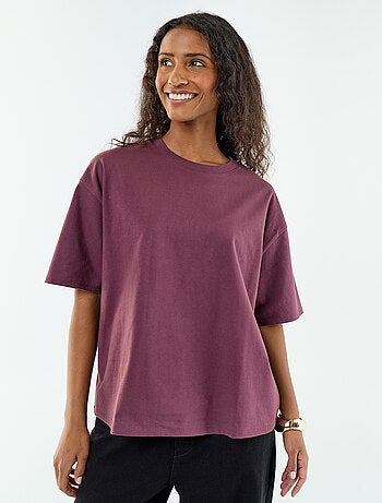T-shirt oversize a girocollo