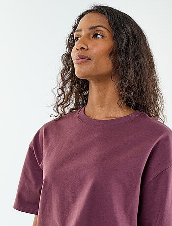 T-shirt oversize a girocollo