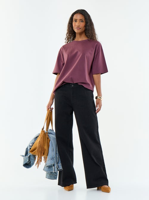 T-shirt oversize a girocollo - Kiabi