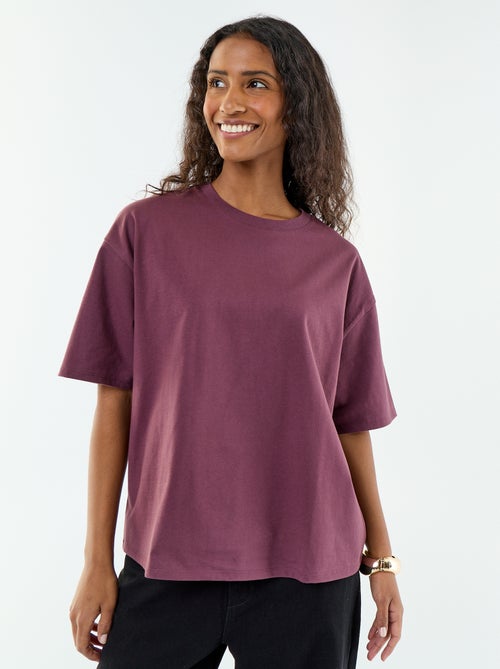 T-shirt oversize a girocollo - Kiabi