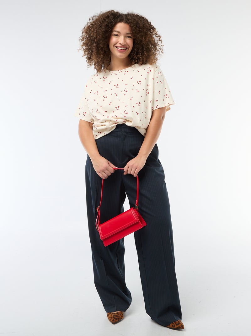 T-shirt oversize a maniche corte Bianco - Kiabi