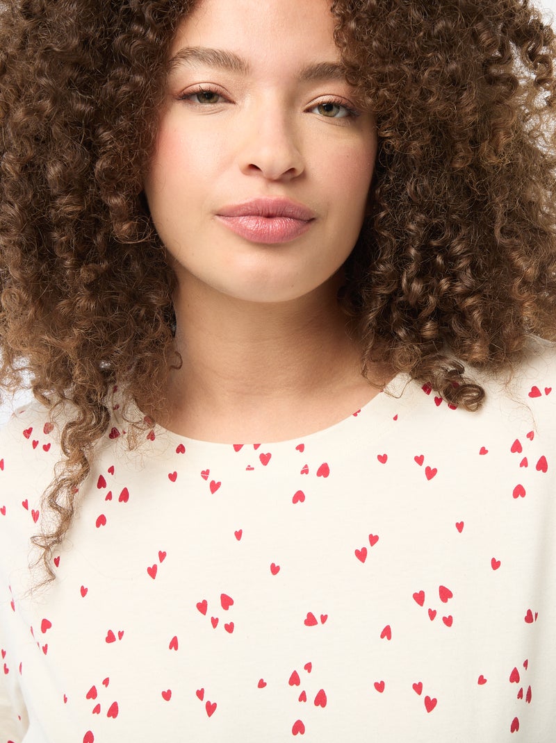 T-shirt oversize a maniche corte Bianco - Kiabi