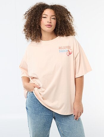 T-shirt oversize a maniche corte