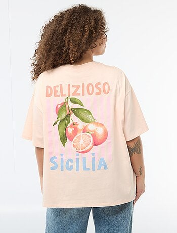 T-shirt oversize a maniche corte