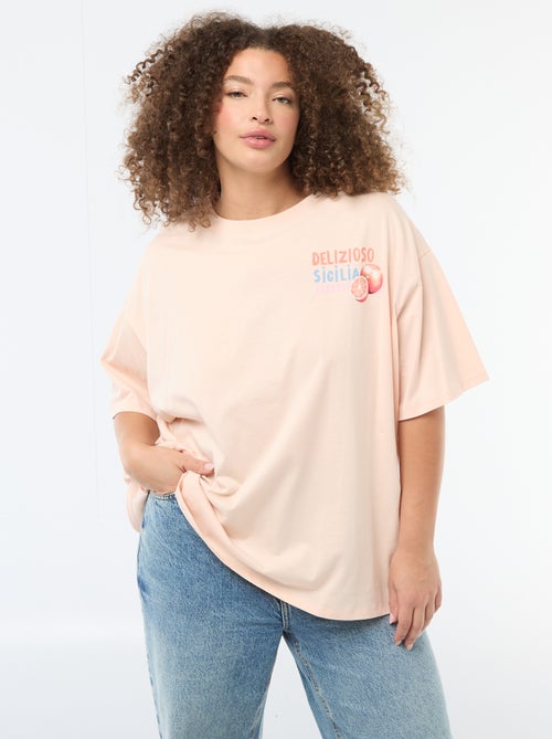 T-shirt oversize a maniche corte - Kiabi