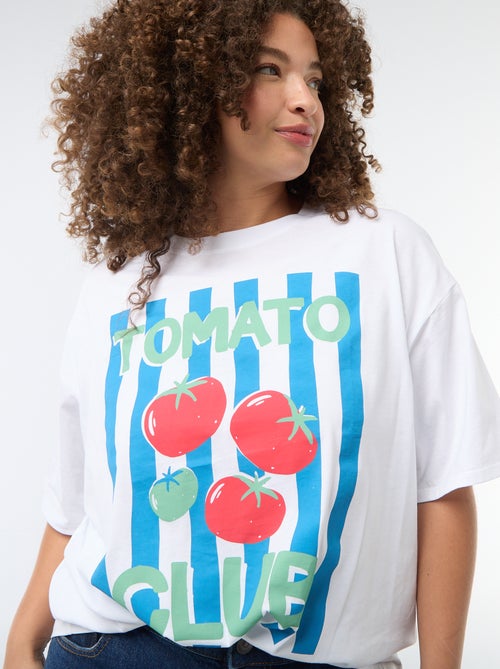 T-shirt oversize a maniche corte - Kiabi