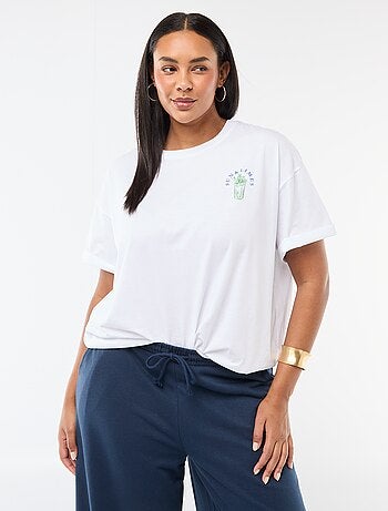 T-shirt oversize a maniche corte