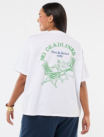 T-shirt oversize a maniche corte