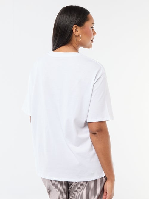 T-shirt oversize a maniche corte - Kiabi