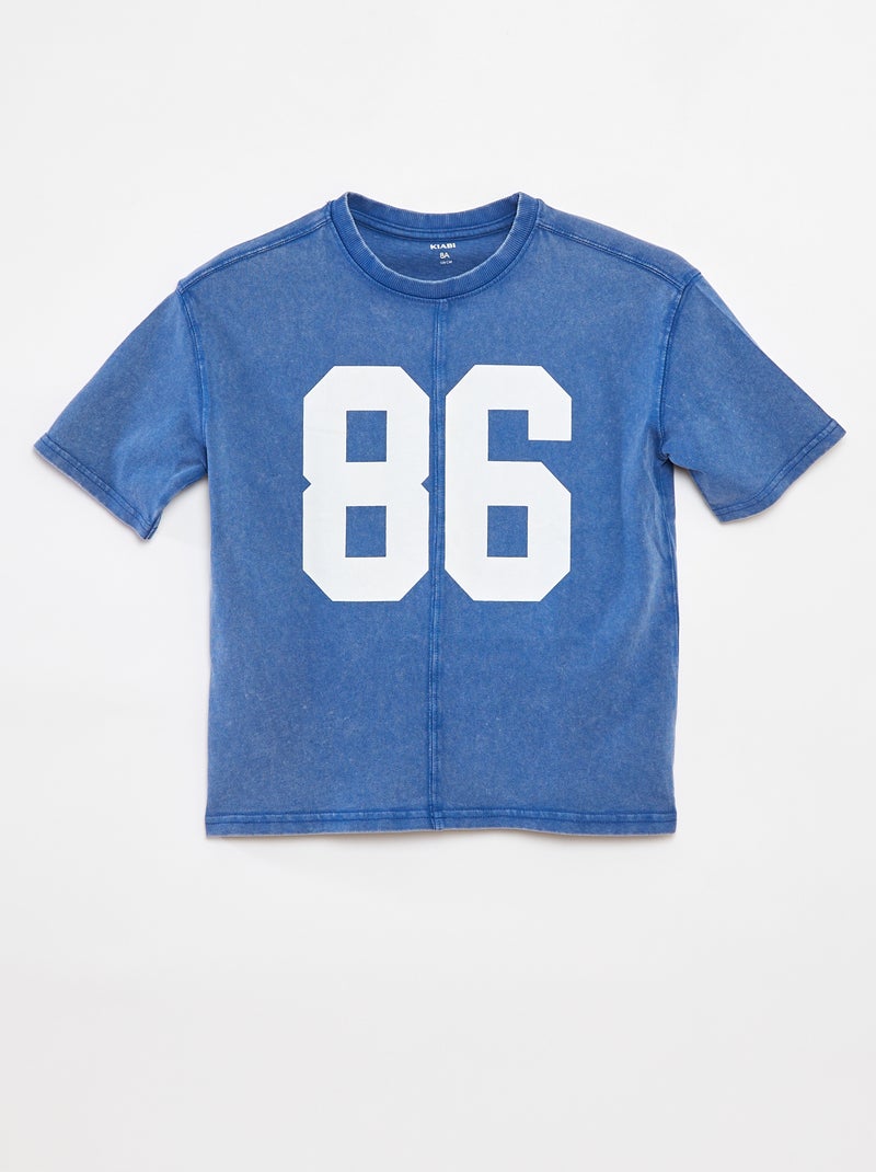 T-shirt oversize a maniche corte Blu - Kiabi
