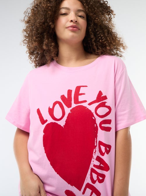 T-shirt oversize a maniche corte - Kiabi