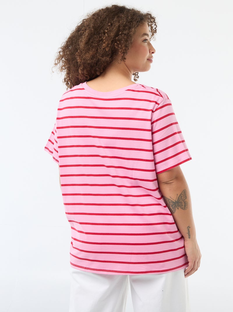 T-shirt oversize a maniche corte Rosa - Kiabi