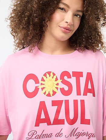 T-shirt oversize a maniche corte