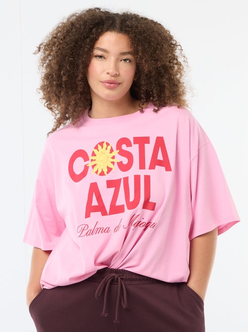 T-shirt oversize a maniche corte - Kiabi