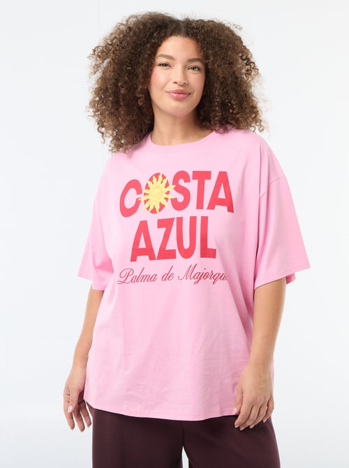 T-shirt oversize a maniche corte - Kiabi