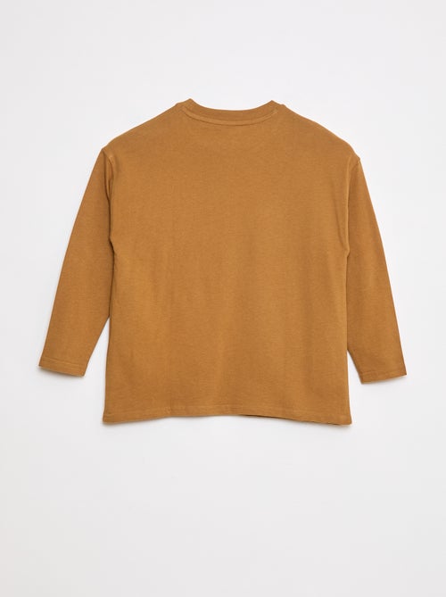 T-shirt oversize a tinta unita - Kiabi