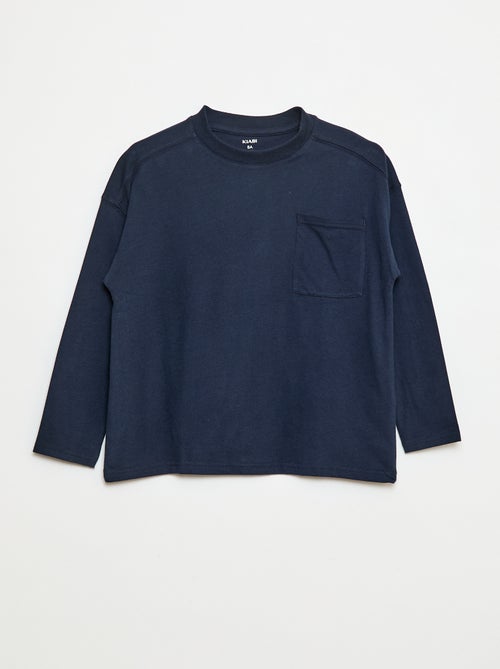 T-shirt oversize a tinta unita - Kiabi