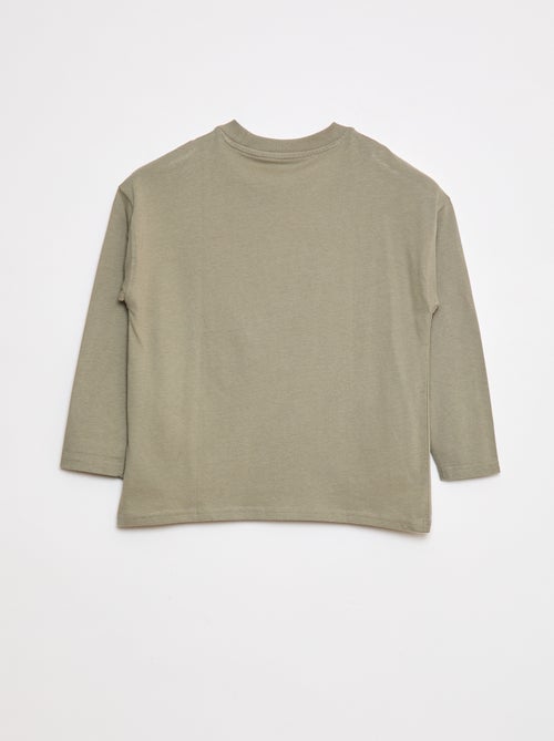 T-shirt oversize a tinta unita - Kiabi